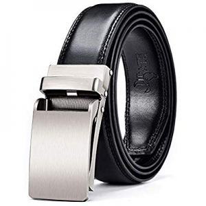 30.0% off DWTS Men's Belt Ratchet Genuine Leather Dress Belt for Men with Slide Click Buckle Adjus..