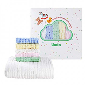 59.0% off Umiin Baby Towel and Washcloths Set - Premium Baby Shower Gift for Boys and Girls - Baby..