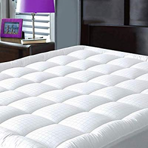 55.0% off JURLYNE Pillowtop Twin XL Mattress Pad Cover - Breathable- Cotton Top Snow Down Alternat..