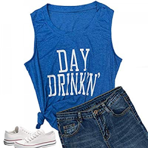 30.0% off Women Day Drinkin' Shirts Tank Tops Funny Casual Christmas Love Graphic Tees Tops Cute T..