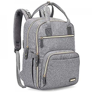 One Day Only！Diaper Bag Backpack now 15.0% off , iniuniu Large Unisex Baby Bags Multifunction Trav..