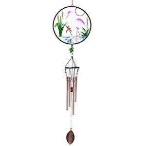 One Day Only！CREATIVE DESIGN CD-WC02 now 65.0% off , 32''H White Crane Wind Chimes, Portable Metal..