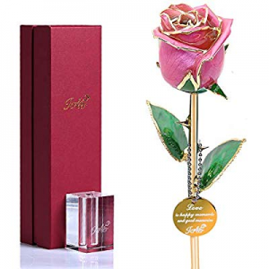 One Day Only！Gold Rose Forever Rose Dipped 24K Gold now 15.0% off ,Gifts for Valentine's Day Birth..