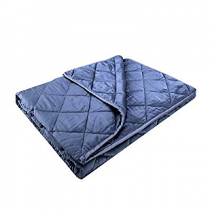 YOLIPULI Weighted Blanket Adult Kids 15 lbs | 100% Bamboo Fabric | Twin Size | 48" x 72" Luxury Si..
