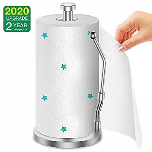 AmazeFan Paper Towel Holder Vertical Design with Long Spring now 40.0% off , Food Grade 304 Stainl..