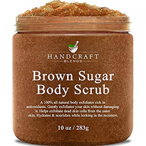 Handcraft Brown Sugar Body & Face Scrub - All Natural - Great as a Hand and Foot Scrub - for Celluli