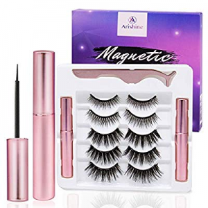 Magnetic Eyelashes with Eyeliner - Magnetic Eyeliner and Magnetic Eyelash Kit - Eyelashes With Natur