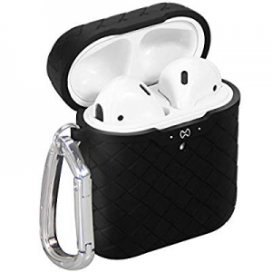 Soundance Case for Airpods, Silicone Protective Cover with Keychain Compatible with Apple Airpod 2 a