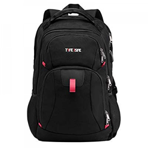 Travel Laptop Backpack, Extra Large College School Backpack for Men and Women with USB Charging Port