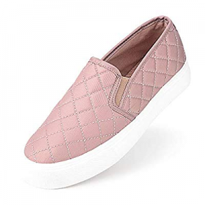 JENN ARDOR Classic Slip-On Loafers Sneakers Womens Comfortable Flats Memory Foam Cushioned Insole ..