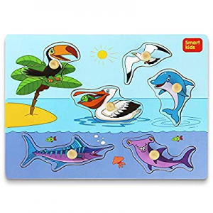 70.0% off Smart Kids Service Wooden Puzzles for Toddlers Toddler Puzzles for Boys Girls Wooden peg..
