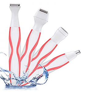 4 In 1 Women Trimmer,Waterproof Bikini Trimmer,Painless Women Electric Shaver,Facial Hair Remover, N