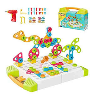 15.0% off Youwo STEM Learning Toys - Educational Building Design and Drill Toys Set Develop Fine M..