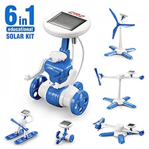 CIRO Solar Robot Science Kit 6-in-1 STEM Learning Building Toys for Kids now 50.0% off , Powered P..