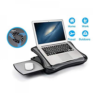MAX SMART Laptop Lap Pad Laptop Stand with Attached Mouse Pad now 25.0% off , Cushion and USB Cool..