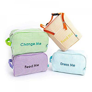 20.0% off Easy Baby Diaper Bag Organizer - Starter Set of 4 Pouches Insert Cubes Large for Backpac..