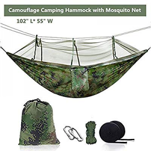 Ufanore Camping Hammock now 40.0% off , Lightweight & Nylon Hammock with Tree Straps and Net, Port..