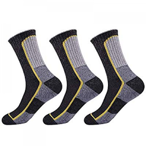 Mens Wool Crew Socks Athletic Warm Cushion for Men 3 Pack now 30.0% off 