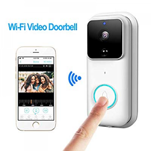 One Day Only！KAMRE Wireless Video Doorbell now 35.0% off , HD 720P Home Security Camera with 166° ..