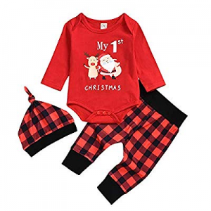 Baby Boy Outfits Clothes Rompers Bodysuit Casual Tops T-Shirt Pants and Cap Set 0-24M now 51.0% off 