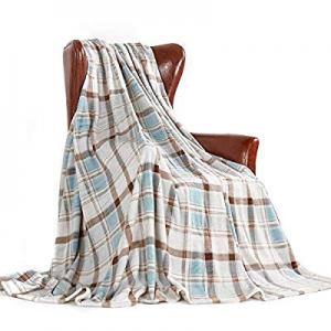 MERRYLIFE Throw Blanket Plaid Sherpa | Ultra-Plush now 60.0% off ,Soft, Colorful, Oversized | Deco..