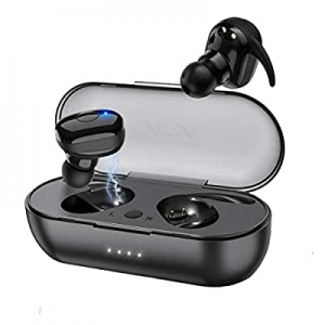 Wireless Earbusds Bluetooth 5.0 Bluetooth Headphones 6-8 Hours Playtime IPX5 Waterproof TWS Stereo H