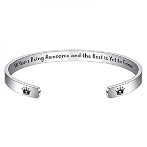 Birthday Gifts for Her Women now 65.0% off , Bracelets for Women Engraved Funny Quote 21st 25th 30..