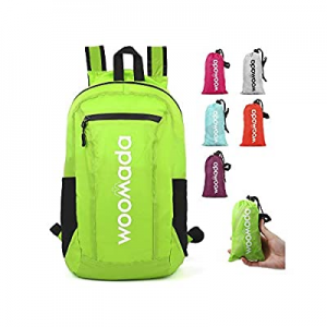 WOOMADA Hiking Daypack Water Resistant Lightweight Packable Backpack for Travel Camping Outdoor no..