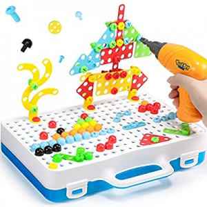 Geyiie Electric Drill Puzzle now 50.0% off , STEM Learning Toys for DIY Hands-on 3D Construction E..