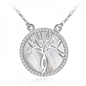 Distance 925 Sterling Silver Necklace for Women Girls now 70.0% off , Tree of Life Silver Pendant ..