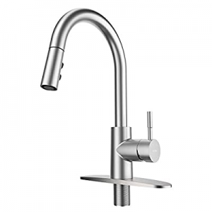 20.0% off LEPO Kitchen Faucet for Sinks with Pull Down Sprayer High Arc Single Handle Brushed Nick..