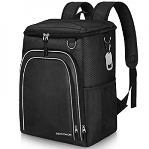 SEEHONOR Insulated Cooler Backpack Leakproof Soft Cooler Bag Lightweight Backpack Cooler for Lunch..