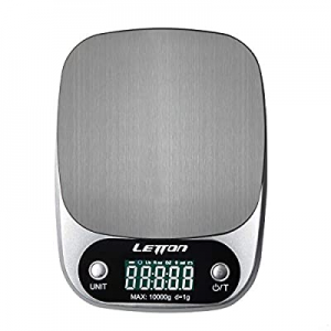 LETTON Digital Kitchen Scale Multifunction Food Scale now 40.0% off , 22 lb 10 kg Stainless Steel ..
