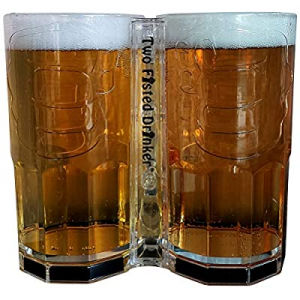 Two Fisted Drinker Beer Mug - Clear now 50.0% off 