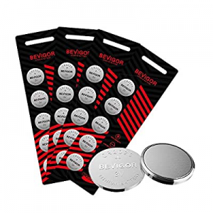 Bevigor CR2025 Lithium 3V Coin Battery, 20 Pack Cell Coin Batter，Long Lasting Working Battery for Ca