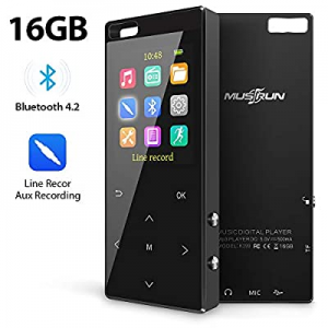 MP3 Player, 16GB MP3 Player with Bluetooth 4.2, MP3 Direct Recording, Hi-Fi Lossless Sound Music Pla
