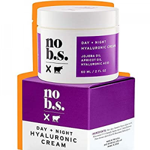 No B.S. Hyaluronic Acid Cream For Face - Day + Night with Hyaluronic Acid, Jojoba Oil & Apricot Oil.