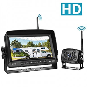 Wireless Backup Camera with Monitor System for Trucks Semi-Trailer Box Truck Rv Trailer Camper, RV R