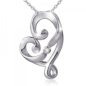 One Day Only！(Mother and Child's Love) 925 Sterling Silver Infinity Love Knot Pendant Necklace now..