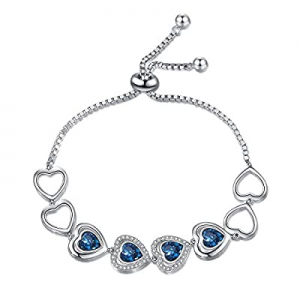 Sterling Silver Endless Love Series Bracelet now 65.0% off , Crystals from Swarovski, Fine Anniver..