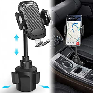 Kaome Cup Holder Phone Mount Adjustable Long Neck Phone Cup Holder for Car for iPhone 11/11Pro Max/X