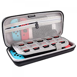 SADES Carrying Case for Nintendo Switch - Protective Travel Case Fits AC Adapter - Includes 10 Game 