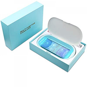 TRONICMASTER Phone Sanitizer UVC, Phone Sanitizer Portable Phone Cleaner Smart Phone Sterilizer Box 