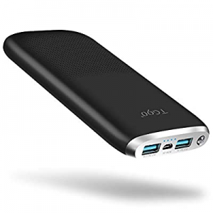 Redisona Power Bank 10000mAh Portable Charger Dual Output Port Battery Backup with LED Flashlight Ph