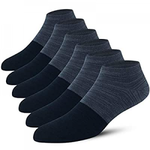 Mens Low Cut Ankle Socks Casual Cotton Thin Anti-Slid Ventilation Comfy 6 Pack now 40.0% off 