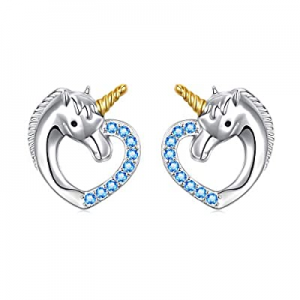 S925 Sterling Silver Unicorn Earrings Cat Earrings Elephant Earrings Panda Earrings Penguin Earrin..