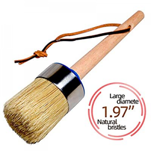 One Day Only！Chalk Paint Brush and Wax Brush for Furniture now 45.0% off , Professional Large Roun..