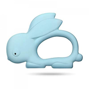 One Day Only！CALLMYBO Rabbit Teether Teething Toy for Baby now 50.0% off , Silicon Free 100% Natur..