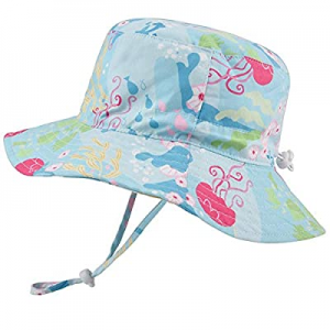 50.0% off Baby Sun Hat Adjustable - Outdoor Toddler Swim Beach Pool Hat Kids UPF 50+ Wide Brim Chi..
