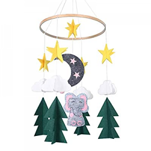 50.0% off Baby Crib Mobile - Starry Woodland Night Nursery Decoration - Mobile Crib for Boys and G..
